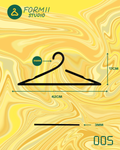 FORM005 – Metal Coat Hanger (Set of 3)